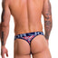 Jor Navy/Red Printed Renaissance Thong