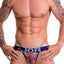 Jor Navy/Red Printed Renaissance Thong
