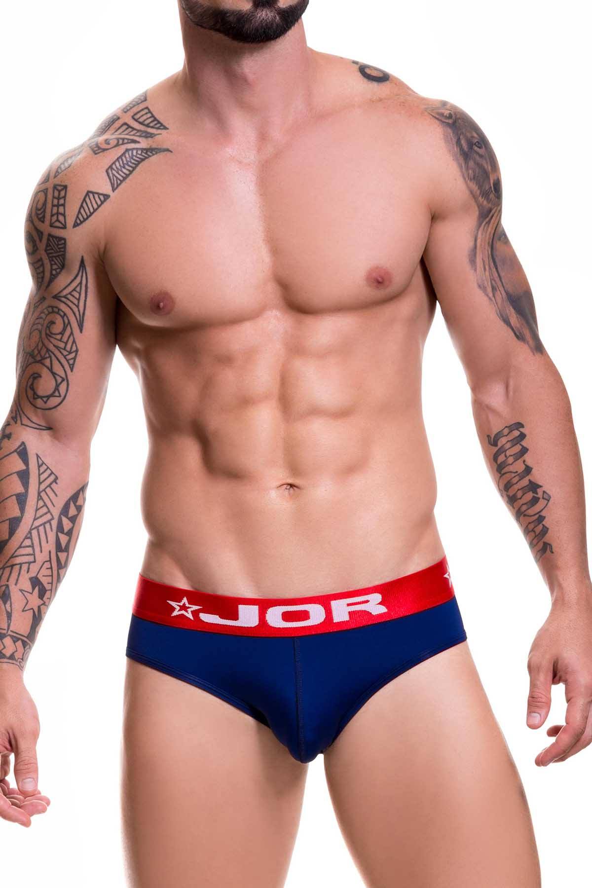 Jor Navy/Red Soft Bikini Brief