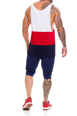 Jor Navy/Red Thunder Tank Top thumbnail 4
