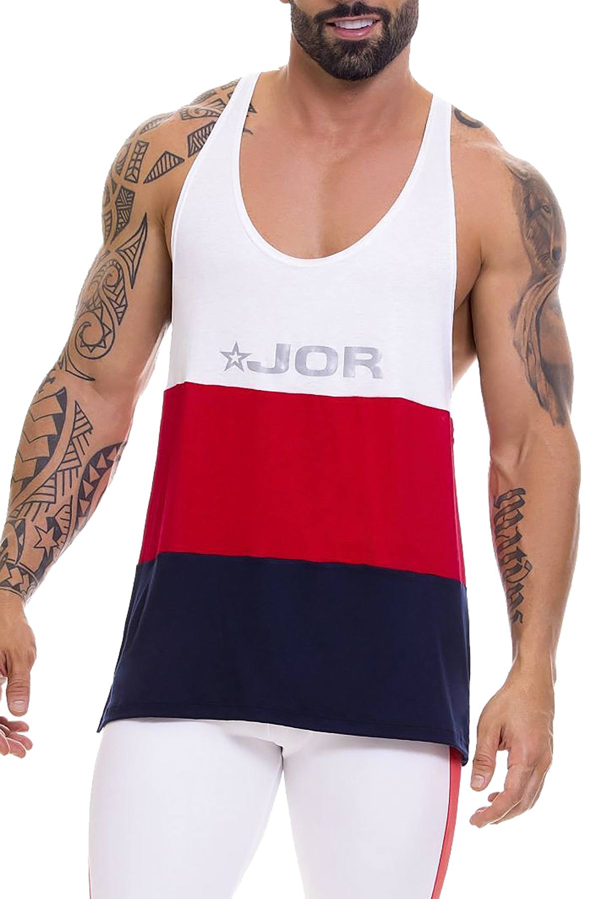Jor Navy/Red Thunder Tank Top