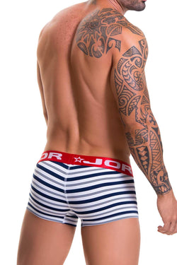 Jor Navy/White Striped Naval Trunk thumbnail 2