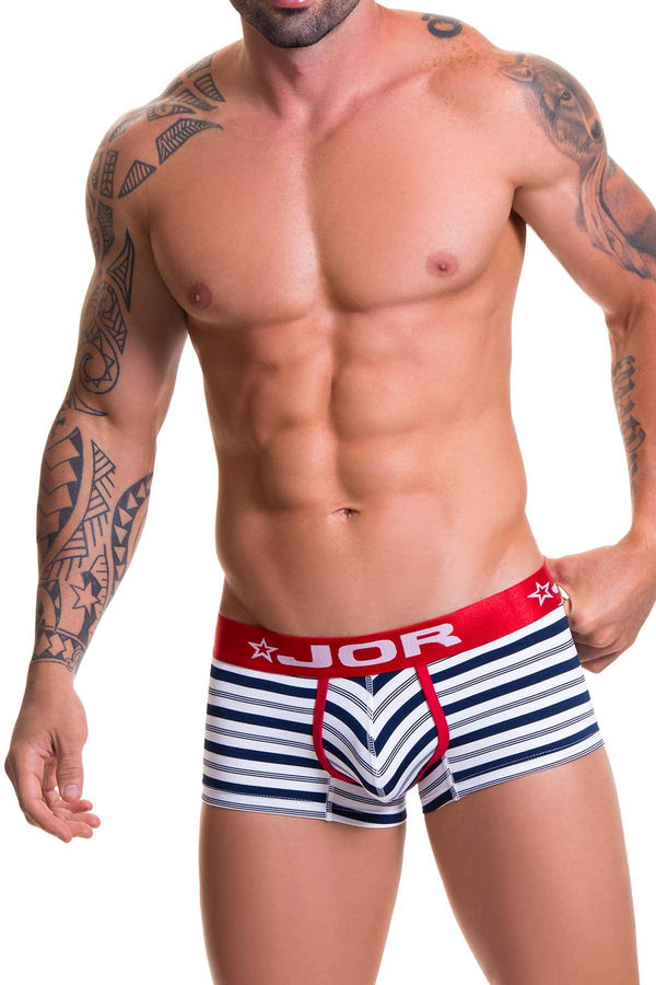 Jor Navy/White Striped Naval Trunk