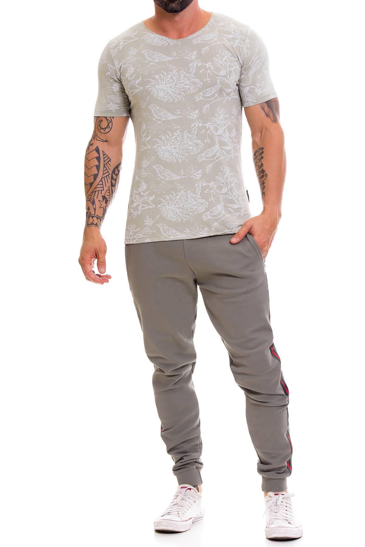 Jor Olive Manhattan V-Neck T-Shirt