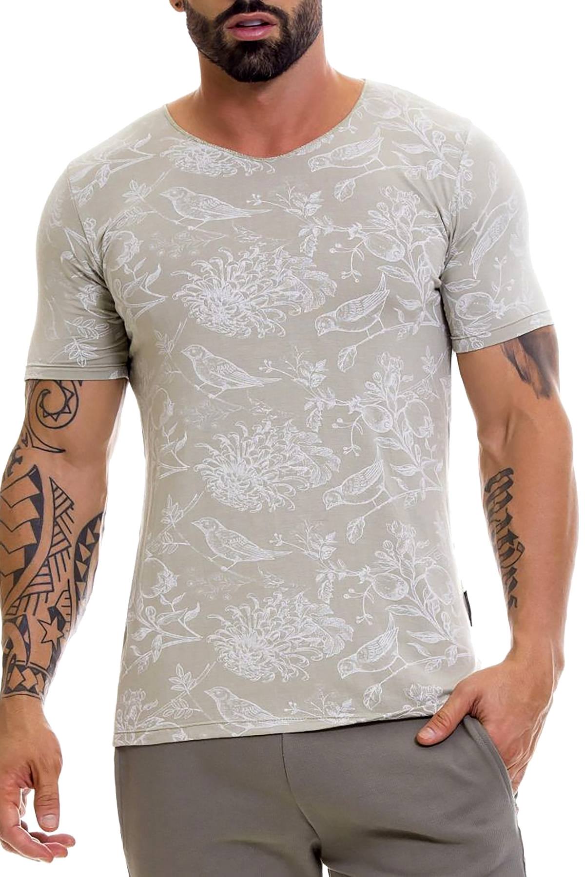 Jor Olive Manhattan V-Neck T-Shirt
