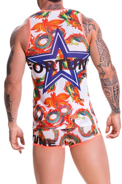 Jor Orange Dragone Tank Top thumbnail 2