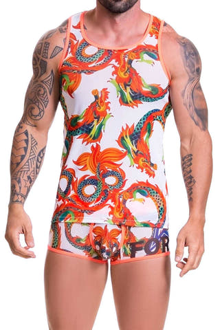 Jor Orange Dragone Tank Top