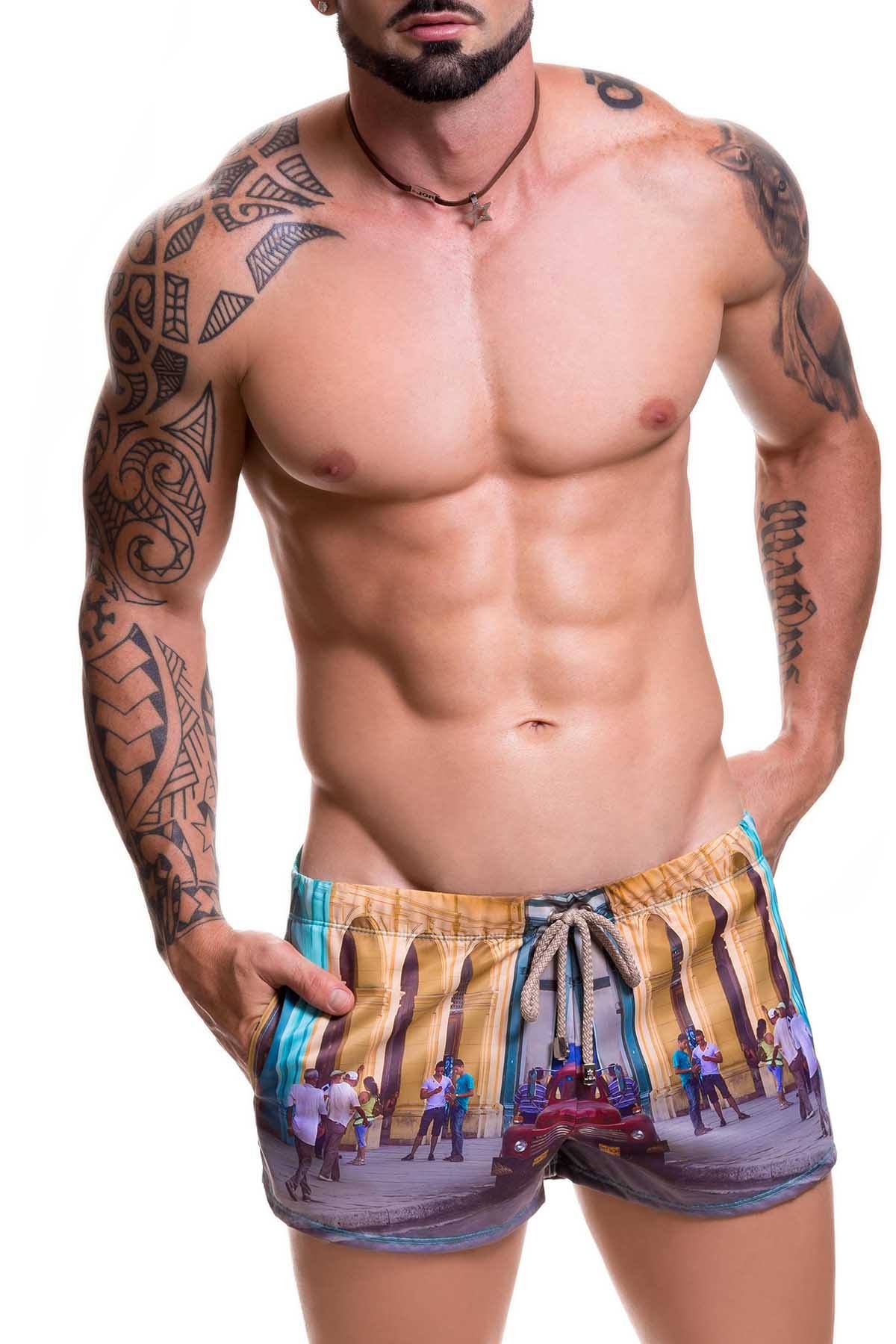 Jor Peach Tropicana Mini Swim Short
