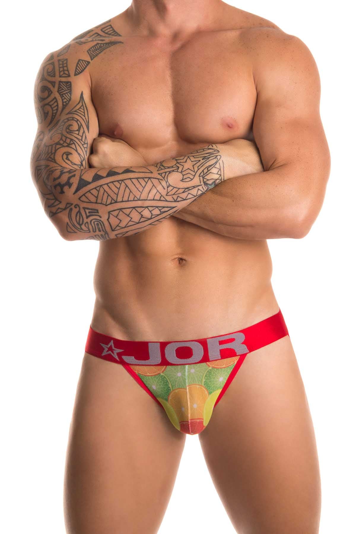 Jor Printed Orange Thong
