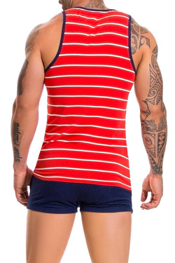 Jor Red Naval Tank Top thumbnail 2
