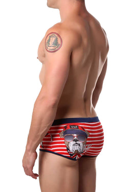 Jor Red Printed Frankie Swim Trunk thumbnail 2
