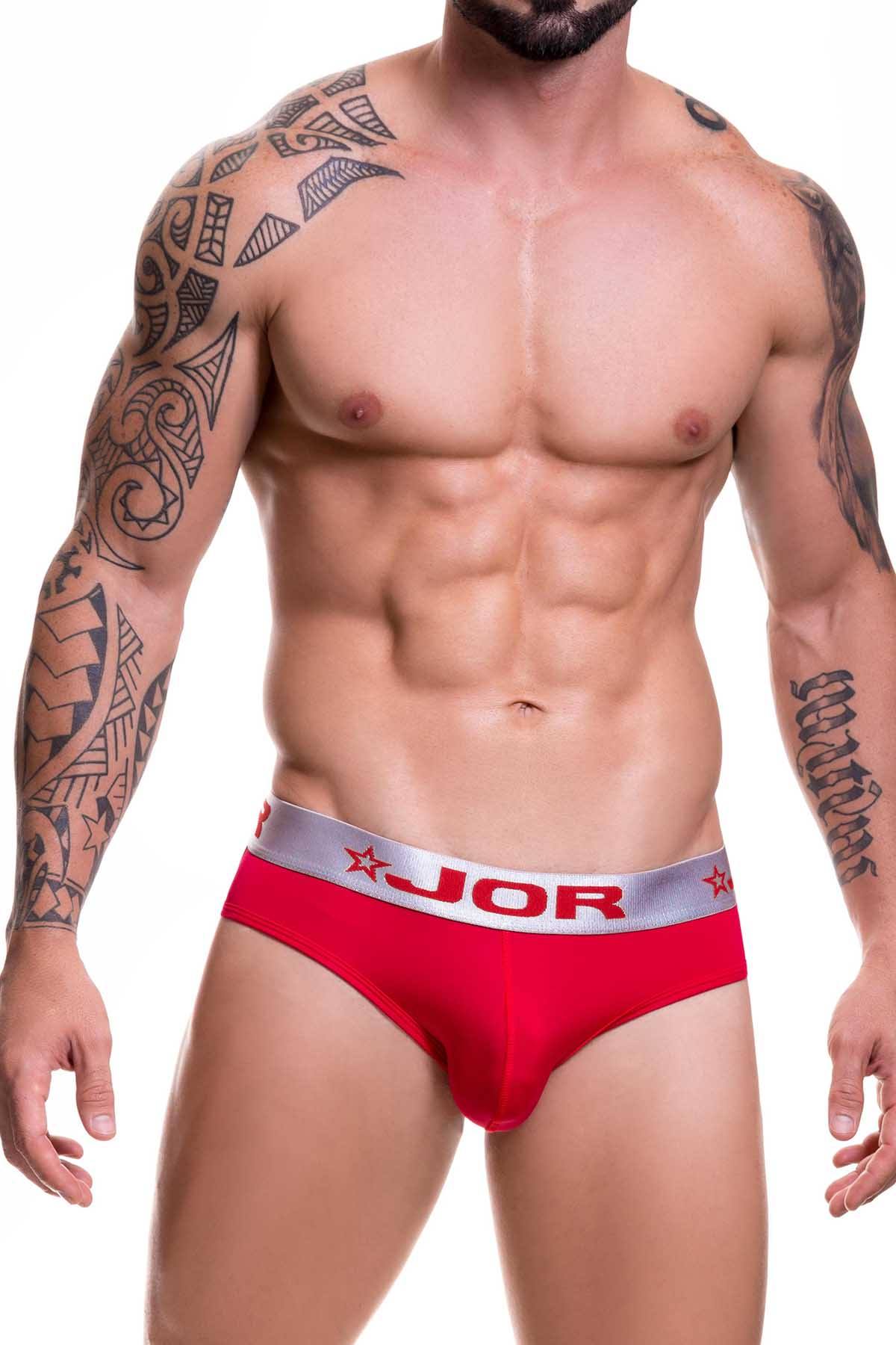 Jor Red/Silver Soft Bikini Brief