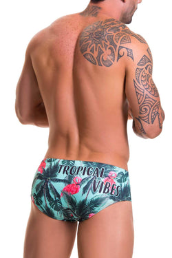 Jor Turquoise Miami-Printed Swim Brief thumbnail 2