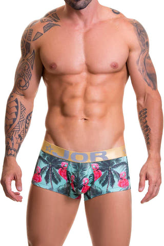 Jor Turquoise/Pink/Gold Printed Miami Trunk