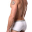 Jor White/Silver Sport Swim Trunk