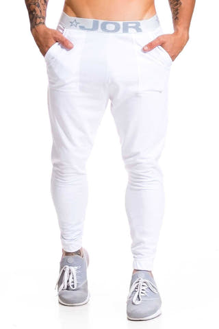 Jor White Sleeper Athletic Pant