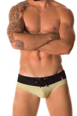 Jor Yellow Galaxy Swimwear