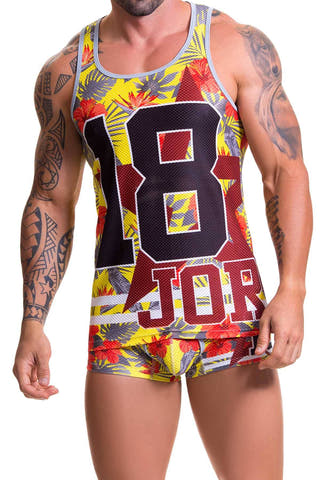 Jor Yellow Hawaii Tank Top