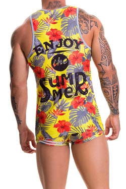 Jor Yellow Hawaii Tank Top thumbnail 2