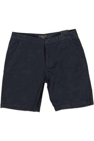 Joseph & Lyman Dark Twill Cotton Stretch Shorts Dark Blue