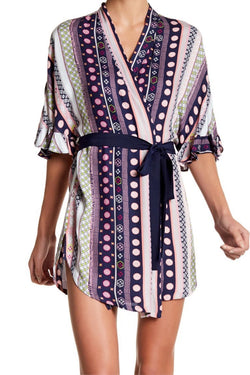 Josie by Josie Natori Aurora-Blue Dreamcatcher Wrap thumbnail 1