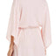Josie by Natori Bardot Boho Embroidery Wrap Robe in Light Pink
