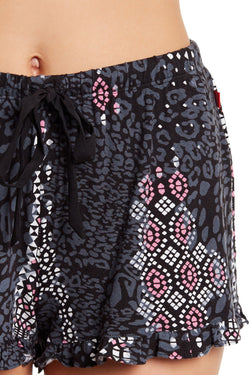 Josie by Natori Grey-Printed Luna Lounge Set thumbnail 4