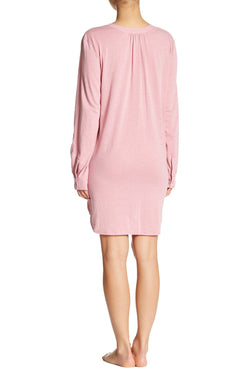 Josie by Natori Heather-Mauve Button-Down Sleepshirt thumbnail 2