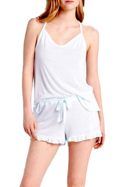 Josie by Natori Heathers Jersey Modal Short in Sky thumbnail 3