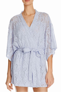 Josie by Natori Ice-Blue Lace Wrap thumbnail 1