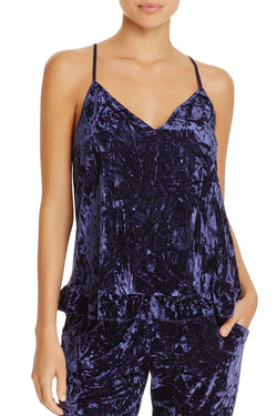Josie by Natori Navy-Blue Velvet-Crush Cami thumbnail 4