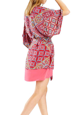 Josie by Natori Red-Jasper/Hibiscus Summer Festival Happi-Coat thumbnail 4