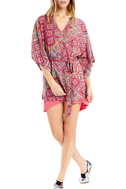 Josie by Natori Red-Jasper/Hibiscus Summer Festival Happi-Coat thumbnail 2