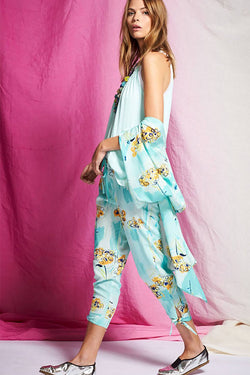 Josie by Natori Wanderlust Kimono/Wrap in Crystal Blue thumbnail 2