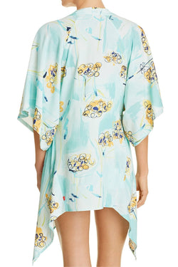 Josie by Natori Wanderlust Kimono/Wrap in Crystal Blue thumbnail 4