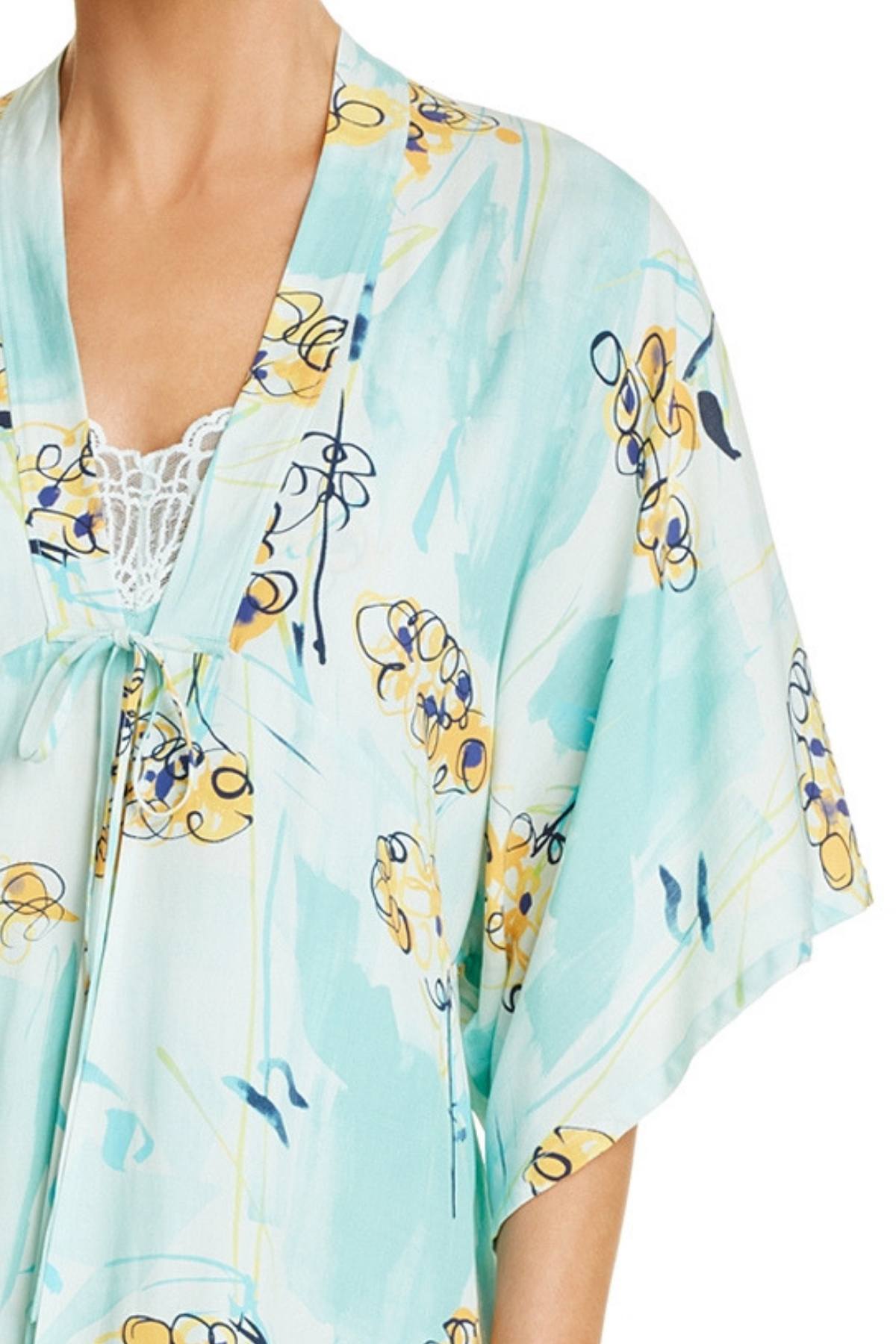 Josie by Natori Wanderlust Kimono/Wrap in Crystal Blue