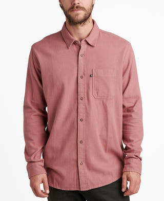 Junk Food Adrien Long Sleeve Shirt Withered Rose