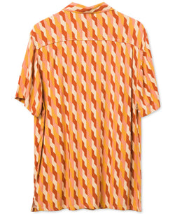 Junk Food Alexei Short Sleeve Printed Camp Shirt Bombay Rust thumbnail 2