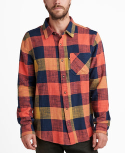 Junk Food Archy Long Sleeve Plaid Shirt Siracha thumbnail 2