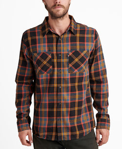 Junk Food Camey Long Sleeve Plaid Shirt Meteorite thumbnail 1