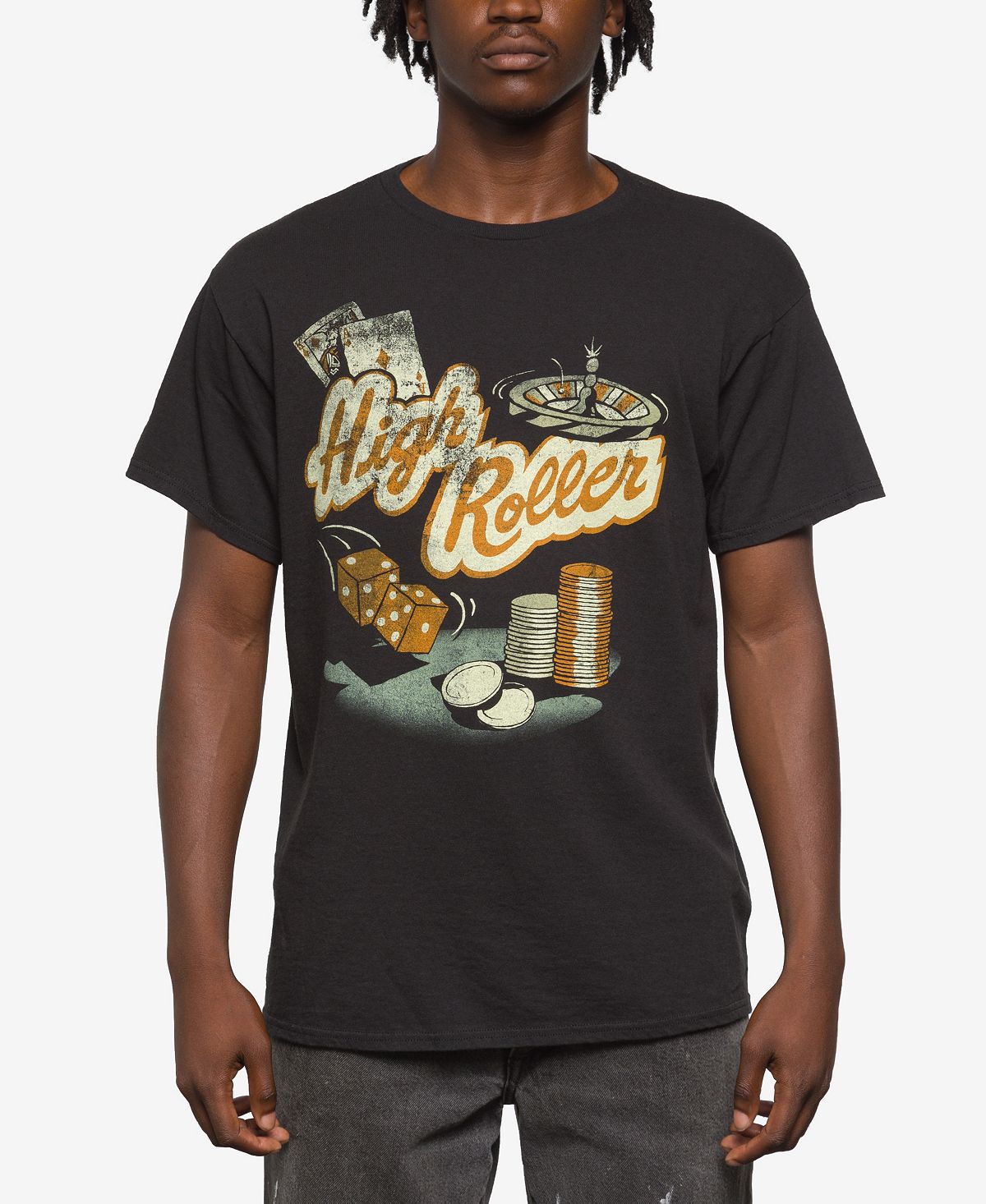 Junk Food High Roller Short Sleeve T-shirt Black