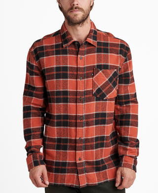 Junk Food Paxon Long Sleeve Plaid Chunky Shirt Siracha