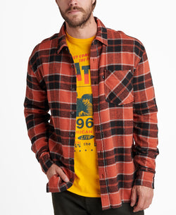 Junk Food Paxon Long Sleeve Plaid Chunky Shirt Siracha thumbnail 3
