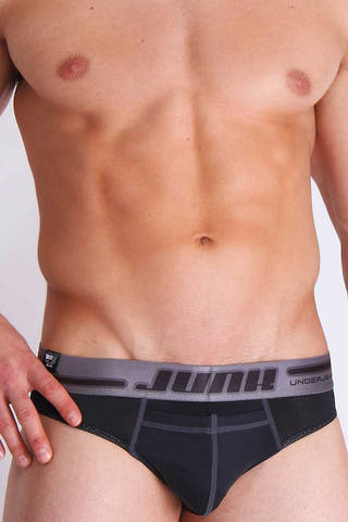 Junk Underjeans Black Drill Brief