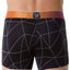 Junk Underjeans Black Geometric-Print Tango Trunk