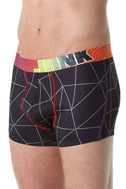 Junk Underjeans Black Geometric-Print Tango Trunk thumbnail 4