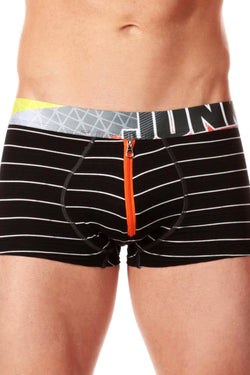 Junk Underjeans Black Striped Rumba Zipper-Pouch Trunk thumbnail 3