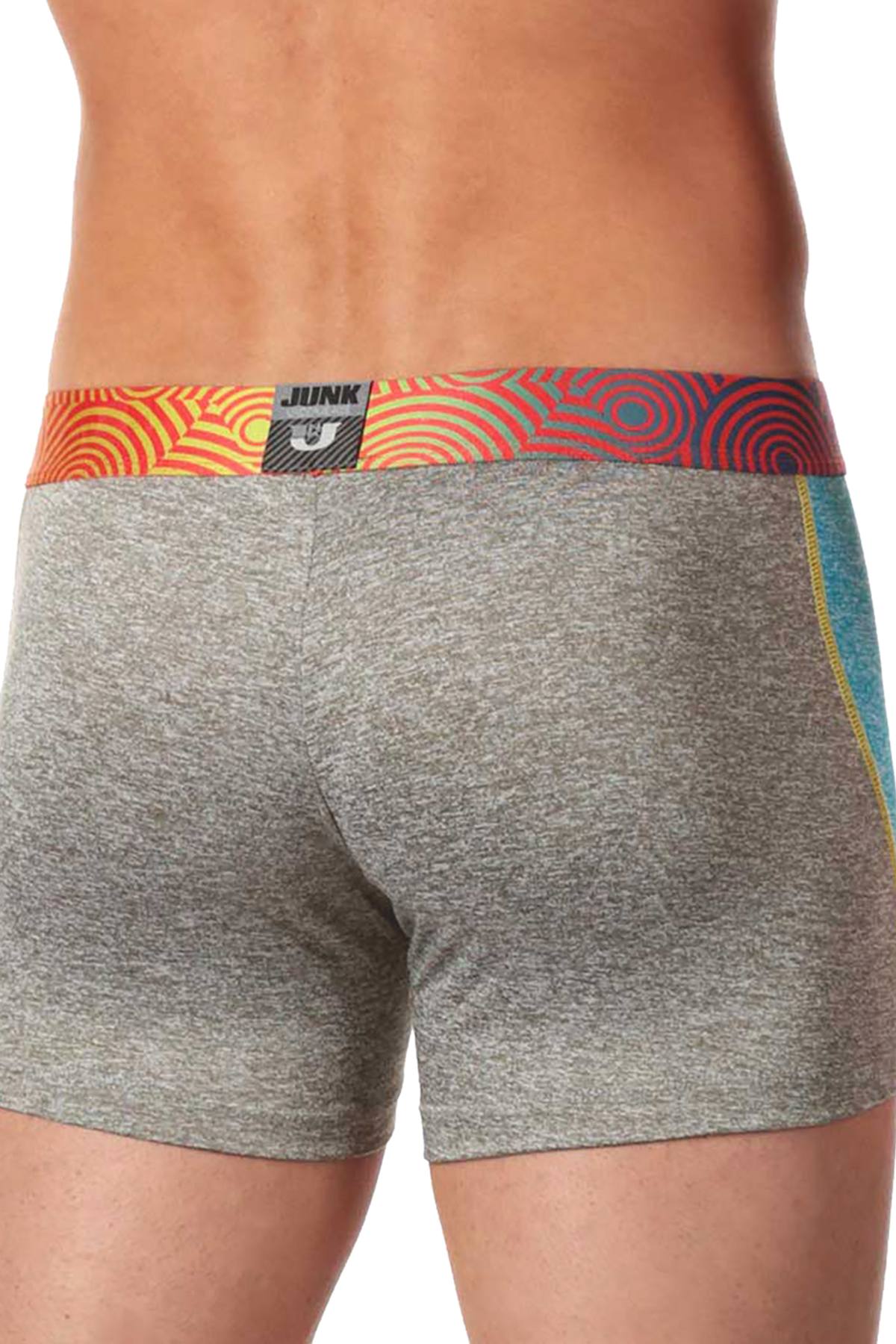 Junk Underjeans Blue-Heather Zip-Front Twist Trunk