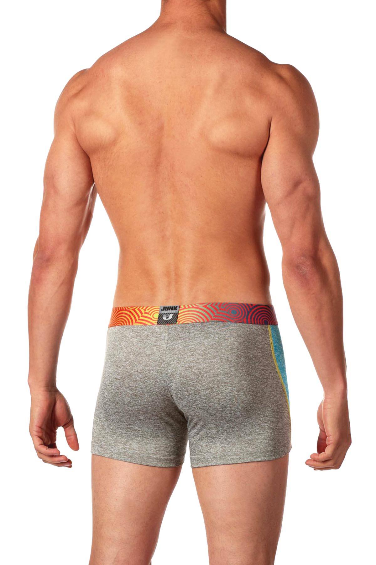 Junk Underjeans Blue-Heather Zip-Front Twist Trunk