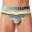 Junk Underjeans Blue/Multi Striped Hustle Brief